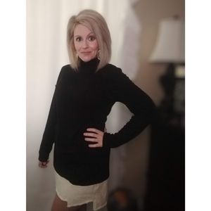 Black Mock Neck/NWOT (ONLY MODELED)